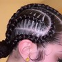 Kid's braided ponytail