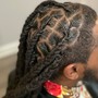 Feedin braids over locs (6)