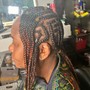 Feed in freestyle Braids