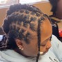 Traditional retwist Loc Maintenance medium to long