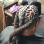 6-7 feed in braids