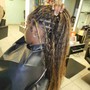 Twist rolls with sew in weave