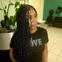 Natural hair invisible locs