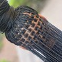 Small Knotless Braids/ Butt length