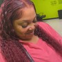 Sew in traditional with regular leave out