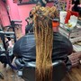 Box Braids over locs