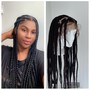 Natural hair-3 strands (box braids)