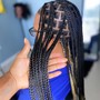 Braids with beads/ natural hair