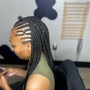 2 Strand Twist (partial half head )