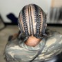 6 Feed ins Braids