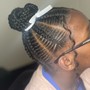 Kid Braids W/Weave selected styles