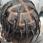 Cornrows (straight back) 4 to 6 braids