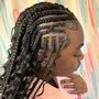 Fulani Braids w/ Knotless