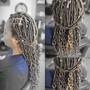 Freestyle Cornrows, Partial Weave