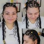 Freestyle Cornrows, Partial Weave