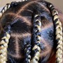 Adult braided Feedin ponytail