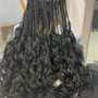 Medium knotless Braids