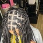 Largeknotless boho  Braids mid back