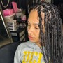 Largeknotless boho  Braids mid back