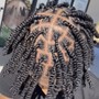 Invisible locs +(optional)boho BOB length [Loose natural hair]