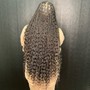 6 Dess Dior braids into a bun (6 braids)