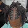 Feed-in Braids with added hair