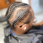 Kid's Braids with weave