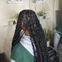 Color Knotless Braids (med)