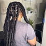 Black Small Knotless Braids