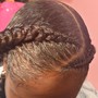 2 Large Feed-in Braids