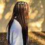 Regular straight back cornrows