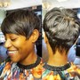 Virgin Relaxer Pixie Cut & Style