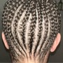 Kid's Cornrows with weave