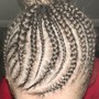 Kid's Cornrows with weave