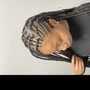 Mens stitch braid Cornrows straight back