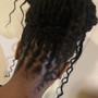 strand twist above shoulder