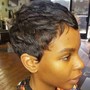 Virgin Relaxer Pixie Cut & Style