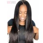 Medium Knotless w/ Human Curly Hair/ Synthetic