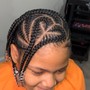 Custom “Feed in” Cornrows