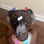 Kid's Scalp Braids With Beeds