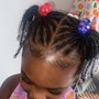 Kid's Scalp Braids With Beeds