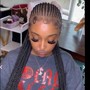 Feed-In Cornrows With Hair