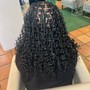 Short Knotless Braids + beads or curls