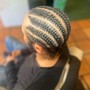 8-10 Braids/Cornrows(Real hair, Full head)