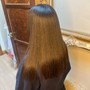 Round Brush Blowout or Silk Press