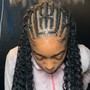 Partial sewin/ stitch Braids