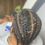 Box Braids Over Locs