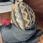 Boho/Goddess Knotless short Bob  (medium/Large) (synthetic HAIR included)