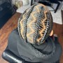 Boho/Goddess Knotless short Bob  (medium/Large) (synthetic HAIR included)