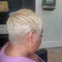 Shampoo and curl- short hair